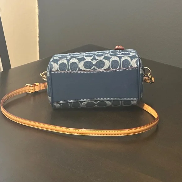 Mini Rowan Crossbody Bag In Signature Denim - Picture 14 of 16